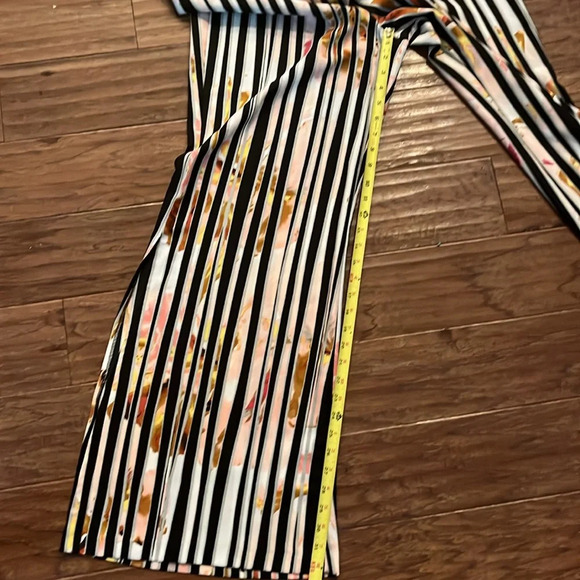 Bison Bisou Striped Wide Leg Pants Size L - Picture 10 of 11